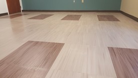 Before, During & After Post Construction VCT Floor Cleaning in Cleveland, OH